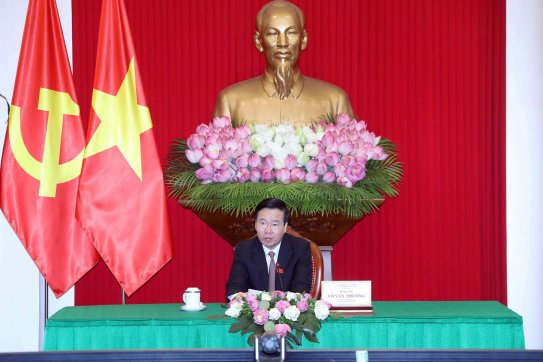 Thường trực Ban Bí thư Đảng Cộng sản Việt Nam và Cuba hội đàm trực tuyến