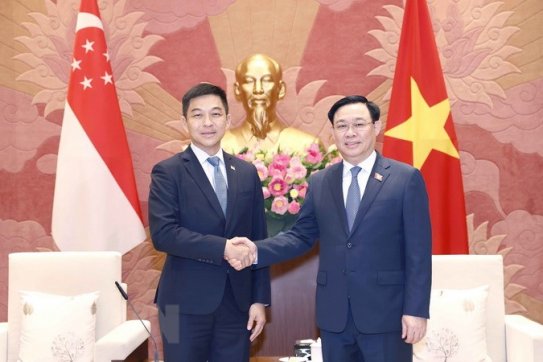 Chủ tịch Quốc hội đón, hội đàm với Chủ tịch Quốc hội Singapore