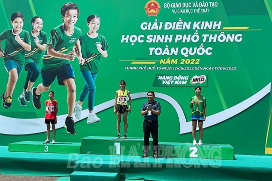 Đoàn Hải Phòng giành 2 huy chương vàng tại Giải điền kinh học sinh phổ thông toàn quốc