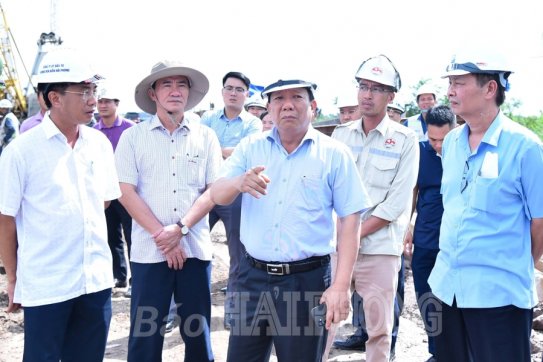 Dự án đầu tư xây dựng tuyến đường ven biển Hải Phòng- Thái Bình: Phối hợp đồng bộ để đẩy nhanh tiến độ