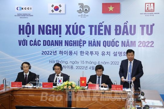 2022年、韓国の投資家はハイフォンに20〜40億米ドルを投資すると予想されています。