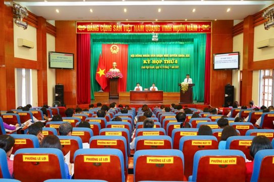 Khai mạc Kỳ họp thứ 6, HĐND quận Ngô Quyền khóa XIX: Bàn, thống nhất những quyết sách để hoàn thành thắng lợi các chỉ tiêu, nhiệm vụ năm 2022