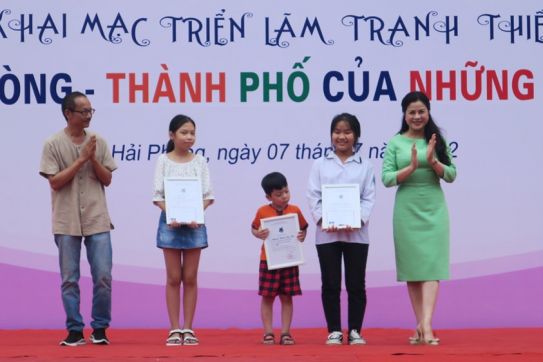 Trao giải Cuộc thi và Khai mạc triển lãm tranh thiếu nhi “Hải Phòng – Thành phố của những ước mơ”
