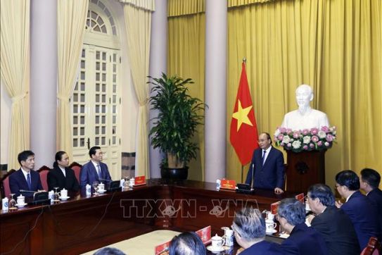 Chủ tịch nước: Kinh tế luôn là điểm sáng trong quan hệ hợp tác Việt Nam-Hàn Quốc