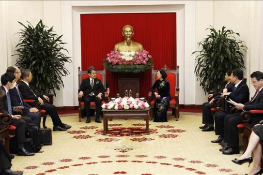 Trưởng Ban Tổ chức Trung ương tiếp lãnh đạo Ngân hàng Hợp tác quốc tế Nhật Bản