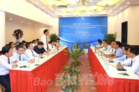 Promoting strategic cooperation between HaiPhong and localities of Laos to new heights