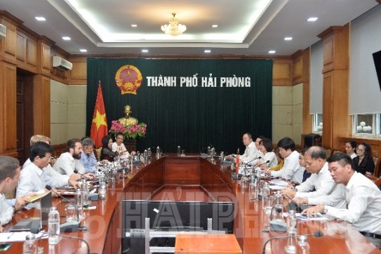 Thành phố tạo điều kiện thuận lợi để các nhà đầu tư phát triển năng lượng điện gió ngoài khơi và khí đốt ở Hải Phòng