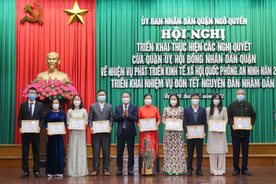 Năm 2022, quận Ngô Quyền phấn đấu thu ngân sách nhà nước trên địa bàn đạt trên 1.000 tỷ đồng