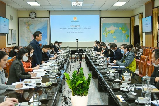 Ban Chỉ đạo công tác ngoại giao kinh tế họp tổng kết năm 2021