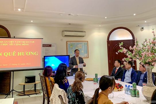 Đại sứ quán Việt Nam tại Qatar gặp mặt đại diện cộng đồng người Việt nhân dịp Xuân Nhâm Dần