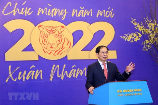Bộ trưởng Ngoại giao Bùi Thanh Sơn gặp gỡ báo chí đầu năm