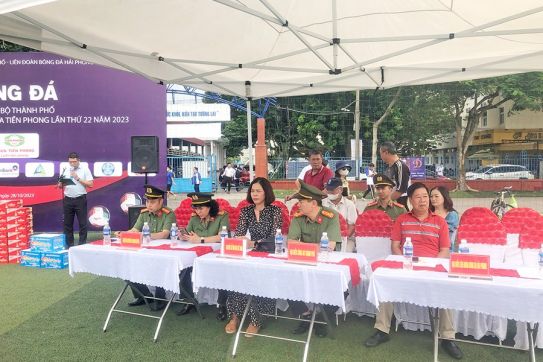 Khai mạc Giải Bóng đá Vô địch câu lạc bộ thành phố, Cúp Chuyên đề An ninh Hải Phòng – Nhựa Tiền Phong lần thứ 22 năm 2023
