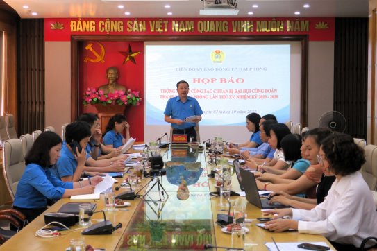 Đại hội Công đoàn thành phố lần thứ XV, nhiệm kỳ 2023-2028 diễn ra từ ngày 11-12/10/2023
