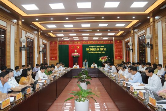 Huyện uỷ Vĩnh Bảo tập trung chỉ đạo hoàn thiện phương án sắp xếp, sáp nhập đơn vị hành chính cấp xã giai đoạn 2023-2025