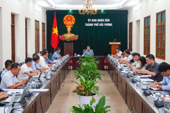 Kết luận của Chủ tịch UBND thành phố tại buổi kiểm tra việc sử dụng đất, thu hồi đất, giải phóng mặt bằng một số dự án trên địa bàn huyện Thủy Nguyên và quận Ngô Quyền