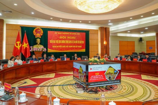 Hội nghị trực tuyến triển khai thực hiện chương trình giám sát của Quốc hội năm 2024