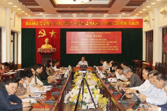Hội nghị trực tuyến toàn quốc phổ biến, hướng dẫn thực hiện Đề án số 01-ĐA/TW và Chỉ thị số 12-CT/TW của Ban Bí thư
