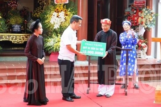 Lễ giỗ tổ nghề Ca trù Đông Môn (huyện Thủy Nguyên): Bảo tồn, phát huy giá trị di sản của dân tộc