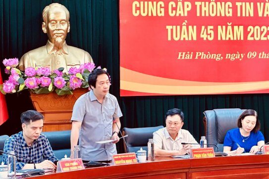Hội nghị cung cấp thông tin và giao ban Báo chí tuần thứ  45 năm 2023