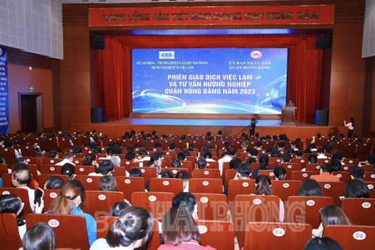 Quận Hồng Bàng: 33 doanh nghiệp tham gia phiên giao dịch việc làm năm 2023