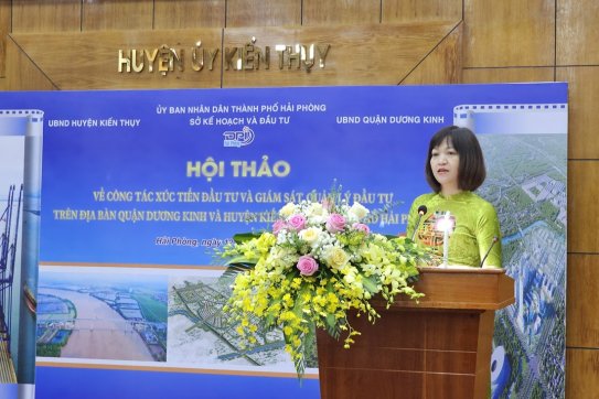 TP. Hải Phòng xúc tiến đầu tư tại quận Dương Kinh và huyện Kiến Thụy