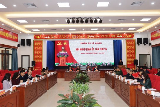 Quận Lê Chân xác định Chủ đề năm 2024 “Tăng cường kỷ cương thu chi ngân sách - Quản lý đất đai, đô thị - Thực hiện Chuyển đổi số”