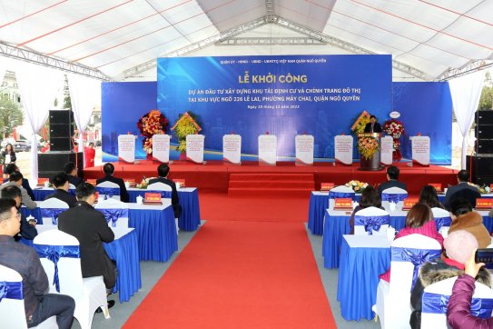 Khởi công Dự án đầu tư xây dựng khu tái định cư và chỉnh trang đô thị tại khu vực ngõ 226 Lê Lai với tổng mức đầu tư hơn 440 tỷ đồng