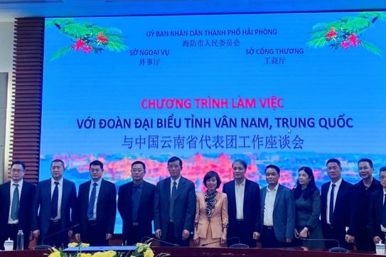 Hai Phong - Yunnan promote cooperation in the fields of trade, logistics and business connection