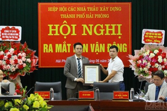 Ra mắt Ban vận động Hiệp hội các nhà thầu xây dựng Hải Phòng