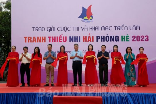 Trao giải cuộc thi và khai mạc triển lãm tranh thiếu nhi hè năm 2023