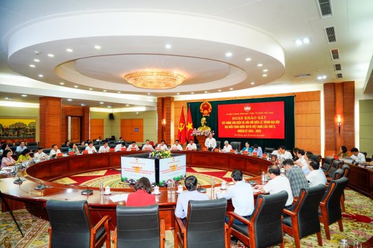 Ủy ban Trung ương MTTQ Việt Nam: Khảo sát xây dựng văn kiện và sửa đổi Điều lệ trình Đại hội đại biểu toàn quốc MTTQ Việt Nam lần thứ X, nhiệm kỳ 2024 - 2029