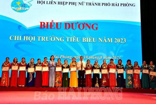 Liên hoan Chủ tịch Hội Phụ nữ cơ sở giỏi, biểu dương Chi hội trưởng tiêu biểu năm 2023
