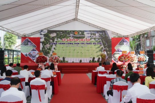 Khánh thành công trình Công viên Thể thao Hồ Sen với tổng mức đầu tư hơn 58 tỷ đồng