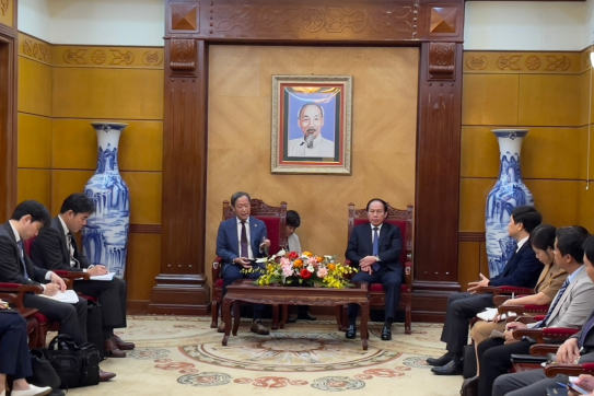 Phó Chủ tịch thường trực cấp cao JICA Nhật Bản thăm và làm việc tại thành phố Hải Phòng   