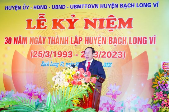 Kỷ niệm 30 năm Ngày thành lập huyện đảo Bạch Long Vỹ: Phát triển kinh tế gắn với bảo vệ vững chắc chủ quyền lãnh thổ quốc gia trên vùng biển Đông Bắc của Tổ quốc
