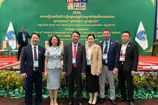 Đoàn thành phố Hải Phòng hoàn thành tốt đẹp chuyến công tác tham dự Đại hội thế giới lần thứ 16 của Hiệp hội các vịnh đẹp nhất thế giới tại Vương quốc Campuchia   