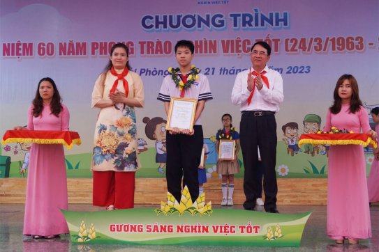 Kỷ niệm 60 năm phong trào “Nghìn việc tốt” với chủ đề “Thiếu nhi Hải Phòng - Tiếp bước cha anh - Làm nghìn việc tốt”