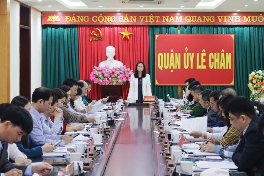 Quận Lê Chân tập trung thực hiện hiệu quả các nhiệm vụ Chủ đề năm 2023 của thành phố và của quận