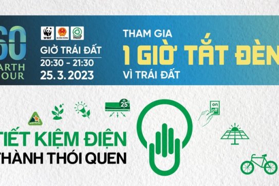 Chiến dịch Giờ Trái đất năm 2023: Chung tay tiết kiệm điện, hướng tới tương lai xanh
