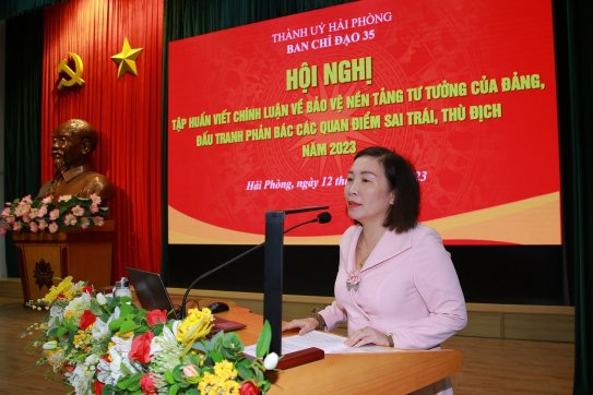 Tập huấn kỹ năng viết chính luận về bảo vệ nền tảng tư tưởng của Đảng, đấu tranh phản bác các quan điểm sai trái, thù địch năm 2023