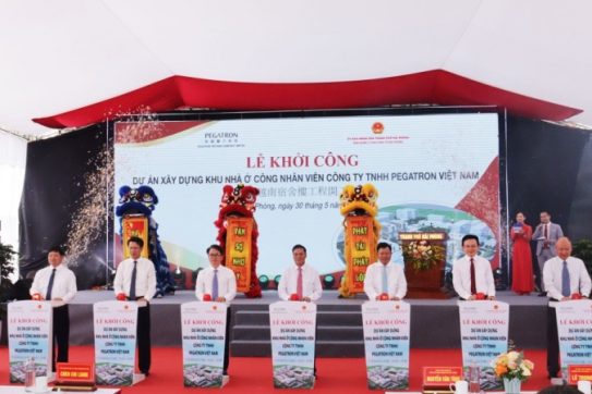 Khởi công Dự án xây dựng Khu nhà ở công nhân viên của Công ty TNHH Pegatron Việt Nam