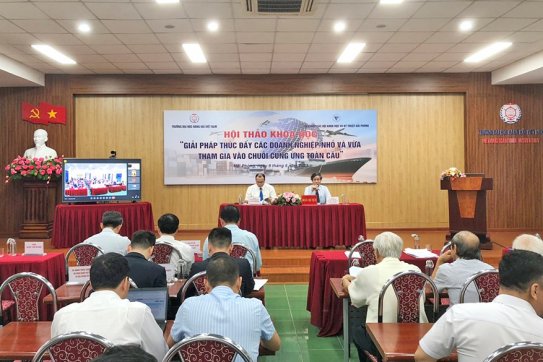 Hội thảo Khoa học các giải pháp thúc đẩy các doanh nghiệp nhỏ và vừa tham gia vào chuỗi cung ứng toàn cầu