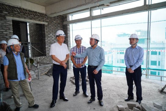 Đẩy nhanh tiến độ Dự án đầu tư xây dựng Trung tâm Kiểm soát bệnh tật thành phố Hải Phòng và Nhà điều trị bệnh nhân 7 tầng tại Bệnh viện Kiến An