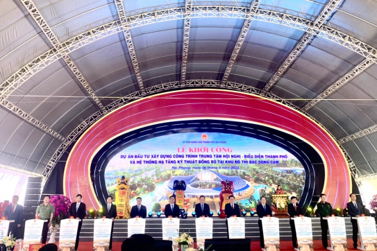 Khởi công xây dựng Trung tâm Hội nghị - Biểu diễn tại Khu đô thị Bắc sông Cấm