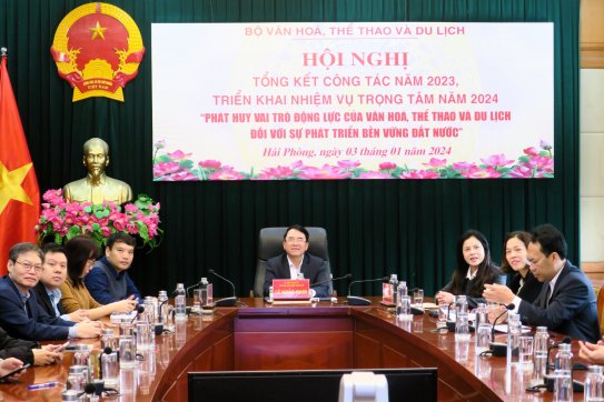 Ngành Văn hóa Thể thao và Du lịch tổng kết công tác năm 2023 và triển khai nhiệm vụ trọng tâm năm 2024