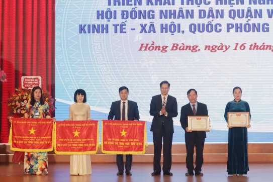 Quận Hồng Bàng triển khai Nghị quyết về nhiệm vụ phát triển kinh tế - xã hội, quốc phòng - an ninh và phát động phong trào thi đua năm 2024