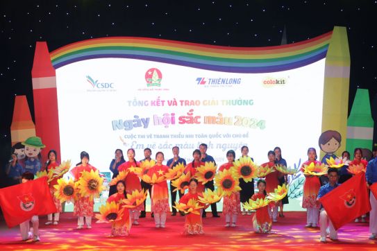 Tổng kết Ngày hội sắc màu năm 2024, trao giải Cuộc thi vẽ tranh dành cho thiếu nhi với chủ đề “Em vẽ sắc màu tình nguyện”