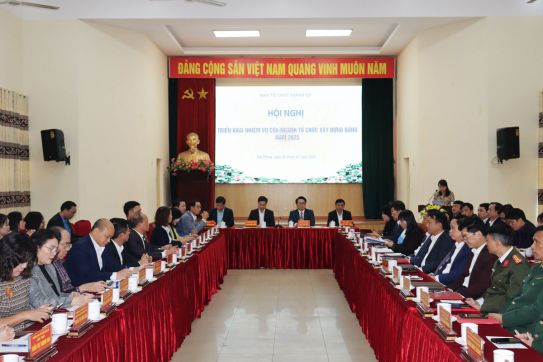 Ngành Tổ chức xây dựng Đảng: Tập trung sắp xếp, tinh gọn tổ chức bộ máy và tổ chức thành công Đại hội Đảng bộ các cấp trong năm 2025