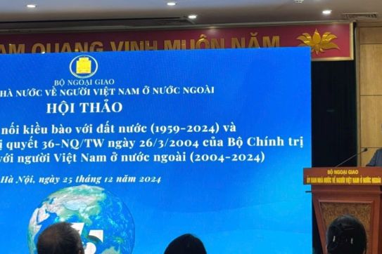 Hội thảo Kỷ niệm 65 năm kết nối kiều bào với đất nước và 20 năm thực hiện Nghị quyết số 36-NQ/TW của Bộ Chính trị về công tác người Việt Nam ở mước ngoài
