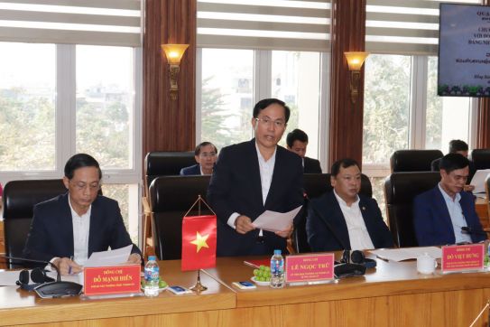 Đoàn lãnh đạo cấp cao Đảng Nhân dân Cách mạng Lào thăm và làm việc tại quận Hồng Bàng